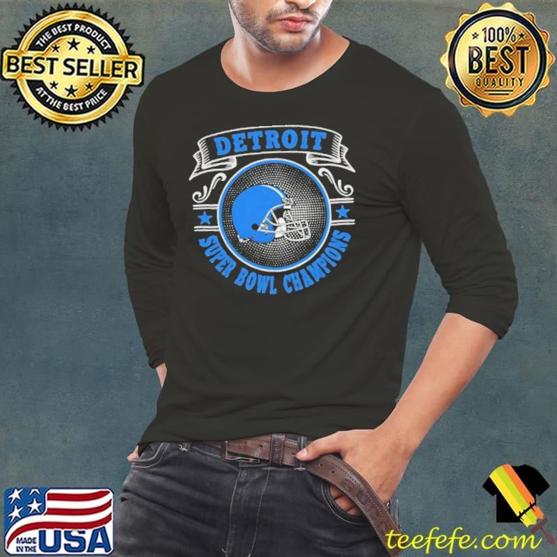 Detroit Super Bowl Champions helmet shirt