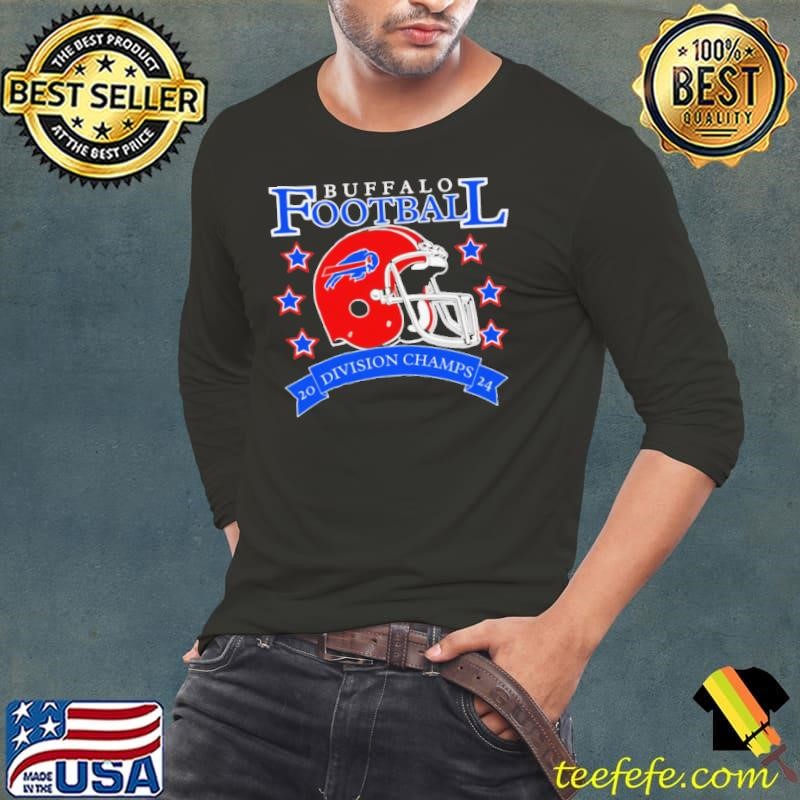 Division Champions 2024 Buffalo Bills helmet Long Sleeve Tee