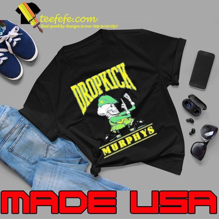 Dropkick Murphys Notre Dame Irish Fighting I Keep My Fists Raised Up Middle Finger Shirt