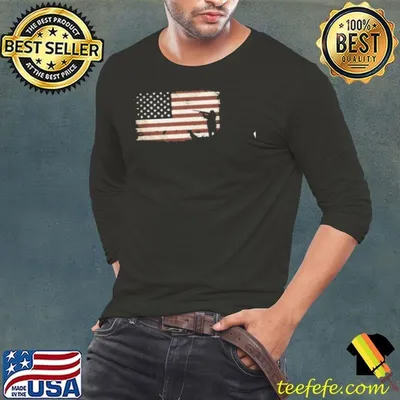 Duck Hunting American Flag Thanksgiving Christmas Hunter Shirt