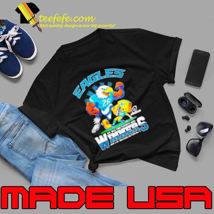 Eagles 2025 NFC Wild Card Playoffs Winners mascot Shirt