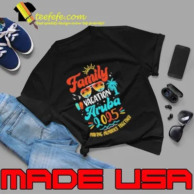 Family Vacation 2025 Aruba Matching Summer Vacation Shirt