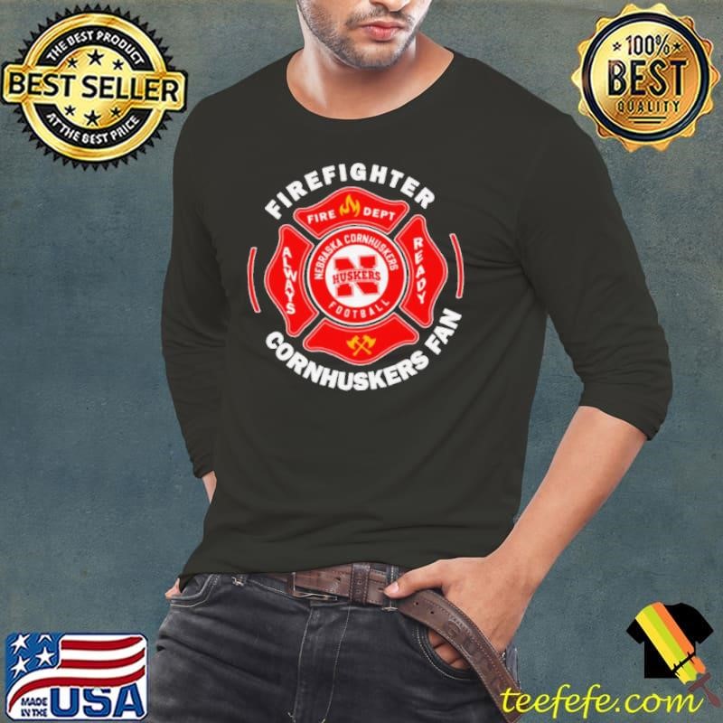 Firefighter always ready Cornhuskers fan Long Sleeve Tee