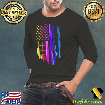 Fishing Usa Flag Fishing Shirt