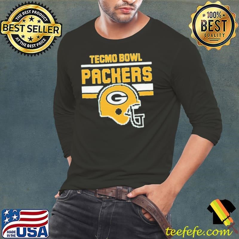 Green Bay Packers Tecmo Bowl Helmet shirts Long Sleeve Tee