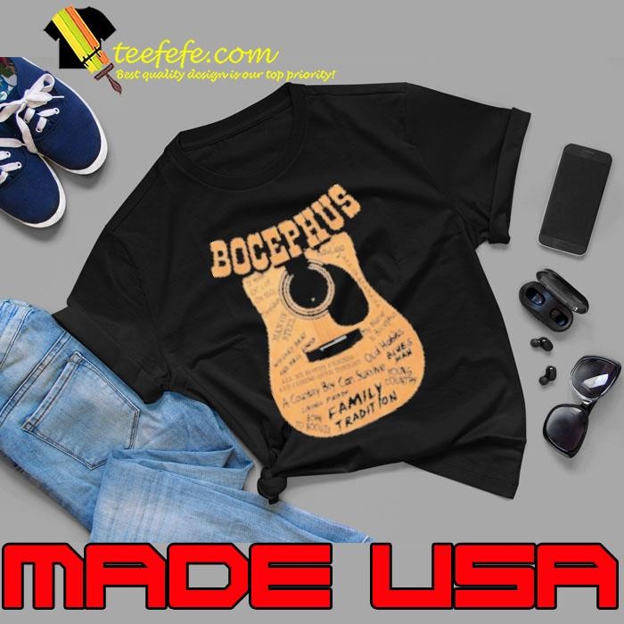 Hank Williams Jr. Family Tradition Brown Bocephus Guitar Shirt