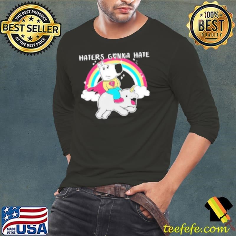 Haters gonna hate Chill Guy riding Moo Deng Shirt