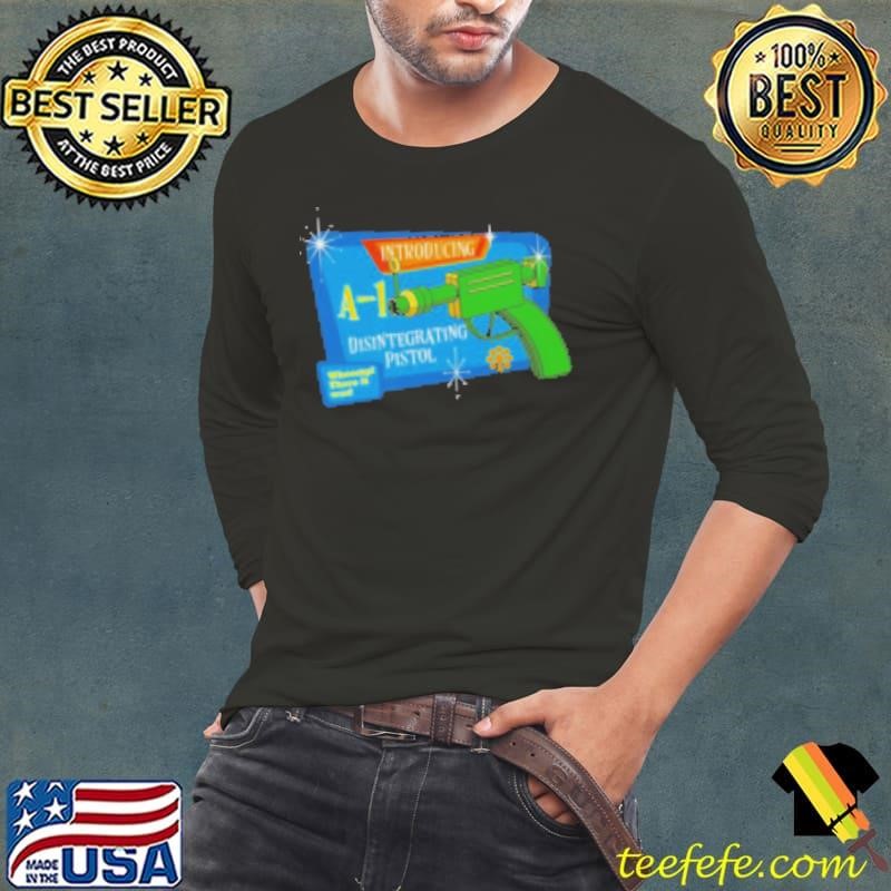Introducing A 1 Disintegrating Pistol Whoomp There It Was Cartoon Shirt