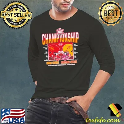 Iowa State Cyclones vs Arizona State Sun Devils 2024 Big 12 Championship Helmet to Helmet Shirt