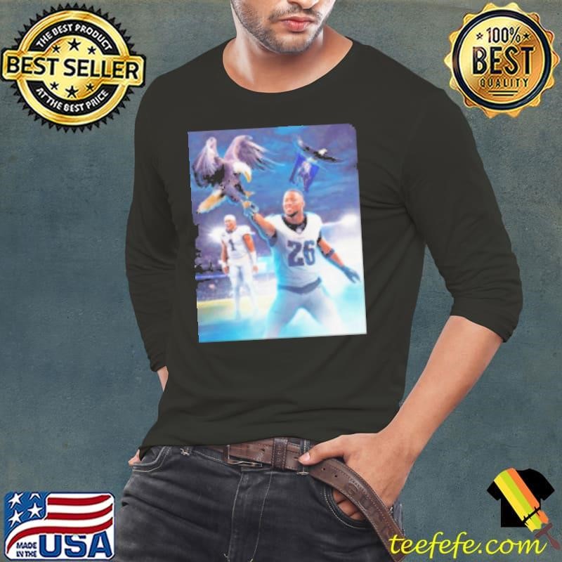 Jalen Hurts and Saquon Barkley Philadelphia Eagles fly into Baltimore and steal the W shirt Shirt
