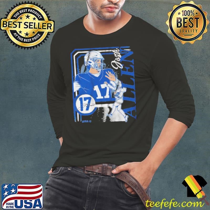 Josh Allen Collage Frame Buffalo Bills NFL Football Signature Long Sleeve Tee