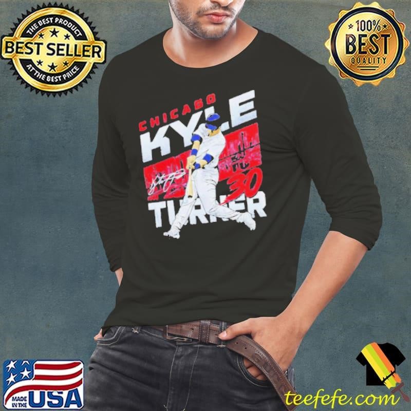 Kyle Tucker Chicago Cubs City Name Baseball Signature Long Sleeve Tee