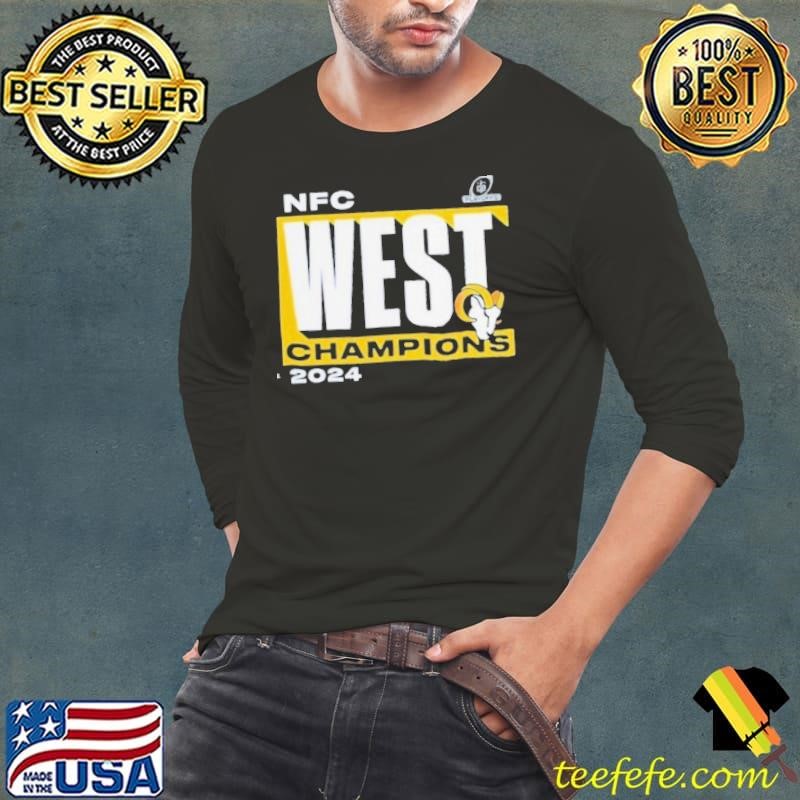 Los Angeles Rams 2024 NFC West Division Champions Big & Tall Conquer Shirt