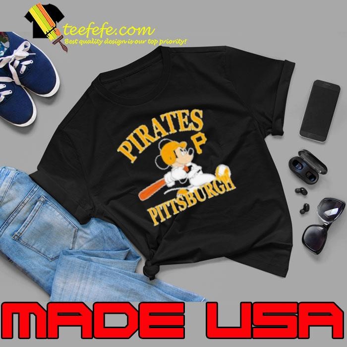 Mickey Mouse Pittsburgh Pirates baseball logo Shirt