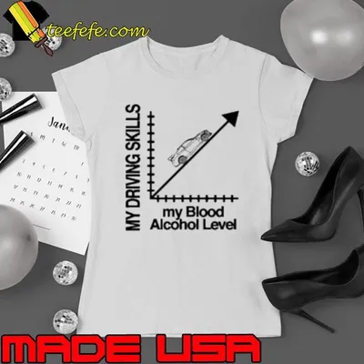 My Driving Skills My Blood Alcohol Level Shirt