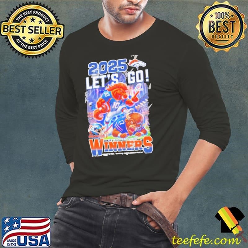 NFL Denver Broncos 2025 Let’s Go! AFC Wild Card Playoff Winners Long Sleeve Tee