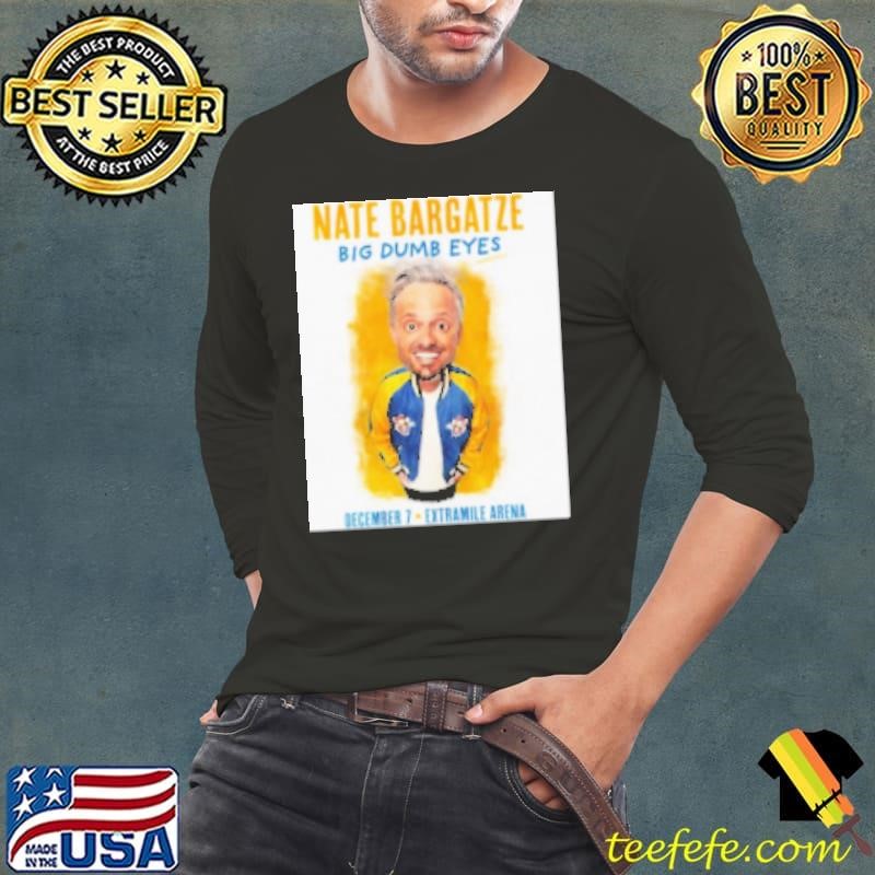 Nate Bargatze December 7 2025 Big Dumb Eyes World Tour ExtraMile Arena Long Sleeve Tee