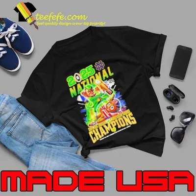 National Champions Notre Dame Fighting Irish vs Ohio State Buckeyes Mascots Jan 20 2025 Mercedes Benz Stadium shirt