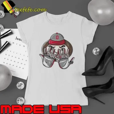 Ohio State Buckeyes National Champions College Football Playoff NCAA 9 Rings Mascot Shirt