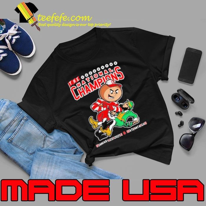 Ohio State Buckeyes Vs Notre Dame Fighting Irish The National Champions Jan 20 2025 Atlanta GA Mascot shirt