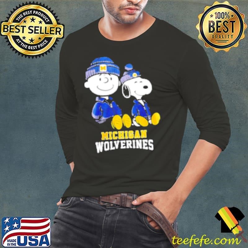 Peanuts x Michigan Wolverines Football Long Sleeve Tee