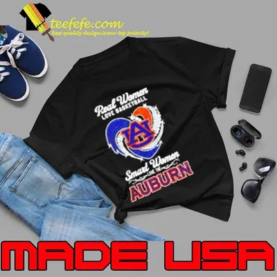 Real women love basketball smart women love the Auburn diamond heart Shirt