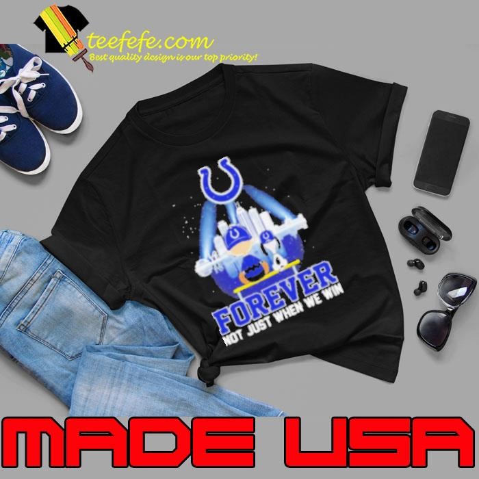 Skyline Snoopy and Charlie Brown Forever Not Just When We Win Indianapolis Colts Unisex