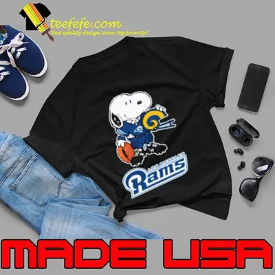 Snoopy A Strong And Proud Los Angeles Rams NFL Shirt