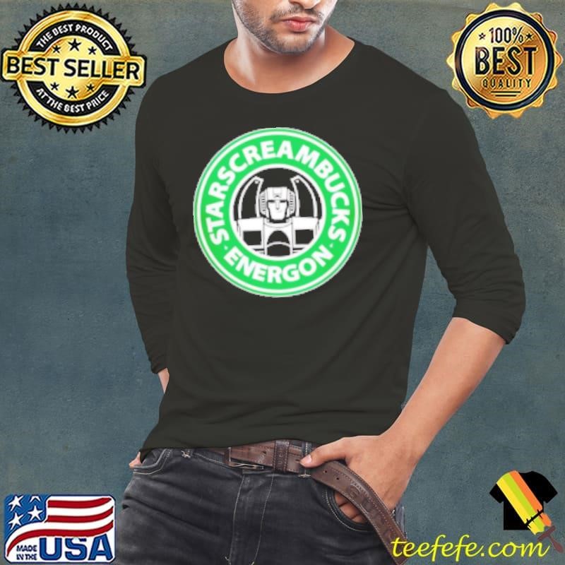 Starscream X the Starbucks Starscreambucks logo Long Sleeve Tee