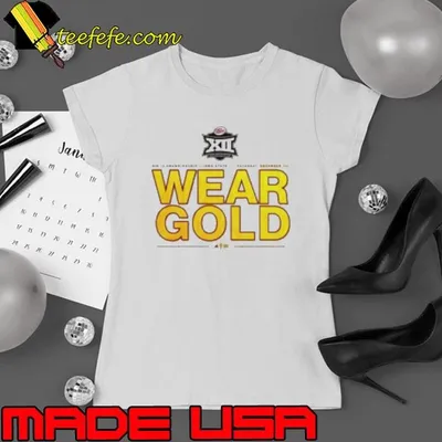 Sun Devil Football Big 12 Championship vs Iowa State Wear Gold Shirt