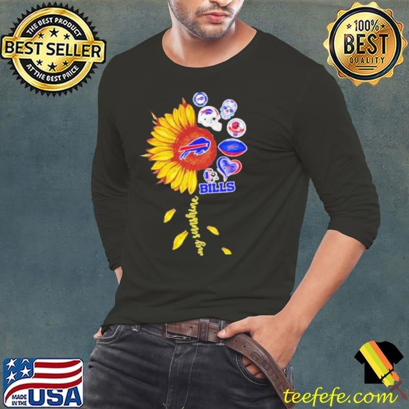 Sunflower you are my sunshine Buffalo Bills Long Sleeve Tee