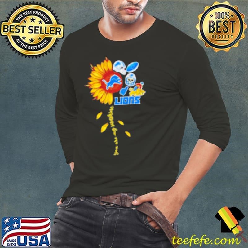 Sunflower you are my sunshine Detroit Lions Long Sleeve Tee