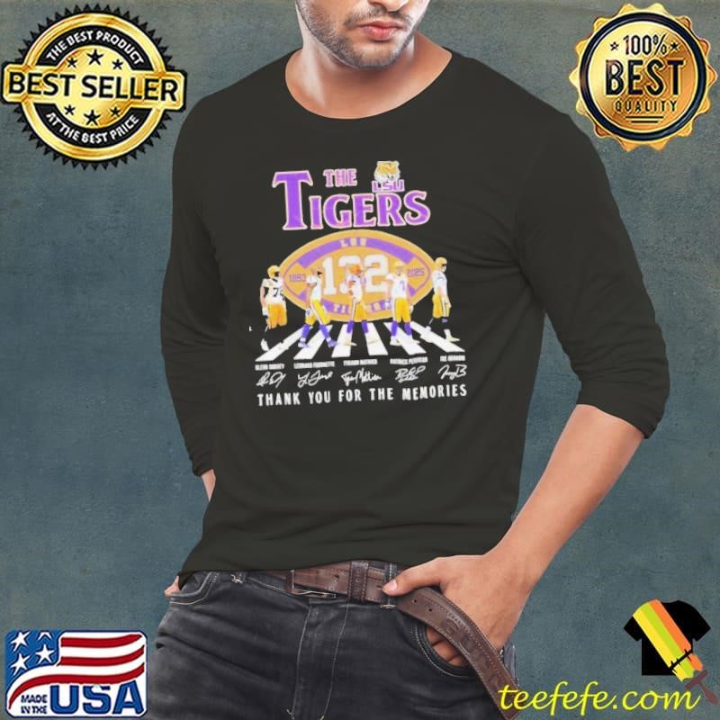 The LSU Tigers Football 132Year 1893 2025 Signature Thank You For The Memories shirt