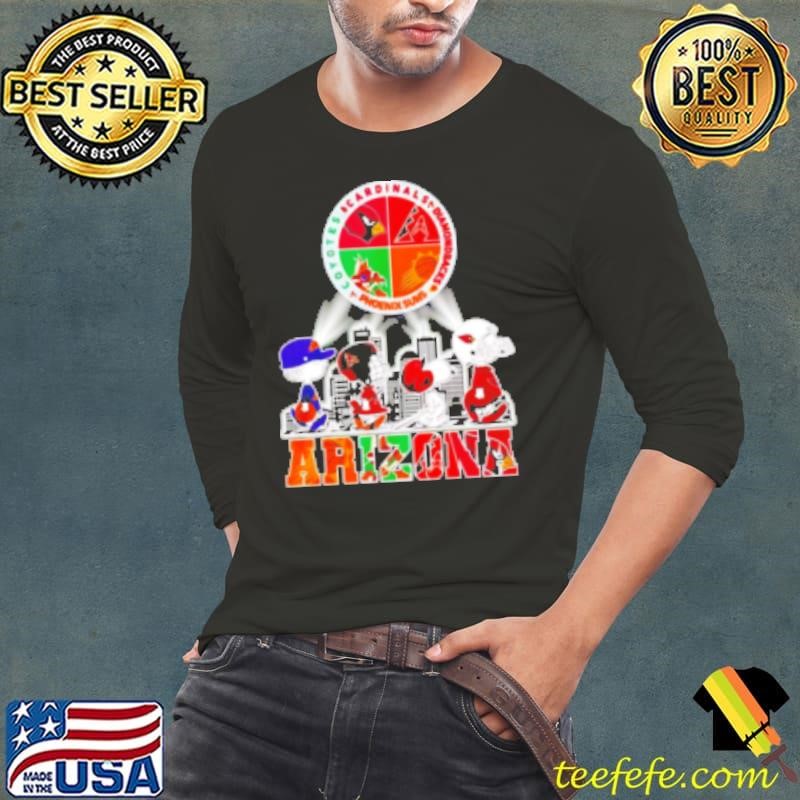 The Peanuts walking Arizona sports skyline city Long Sleeve Tee