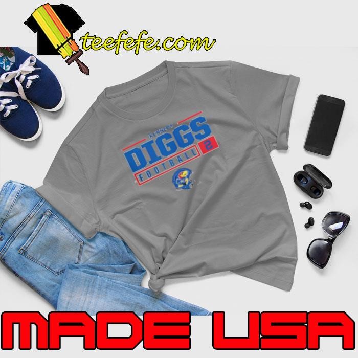 Top Kennedy Diggs Rally Kansas Jayhawks Unisex