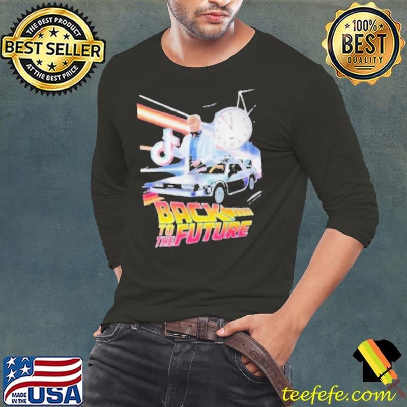 Trump Save Tiktok Back To The Future 2025 Long Sleeve Tee