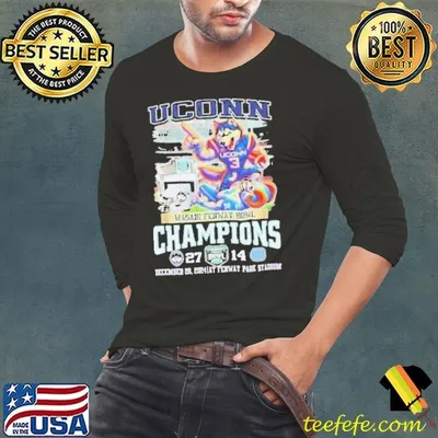 Uconn Huskies Mascot Wasabi Fenway Bowl Champions Shirt