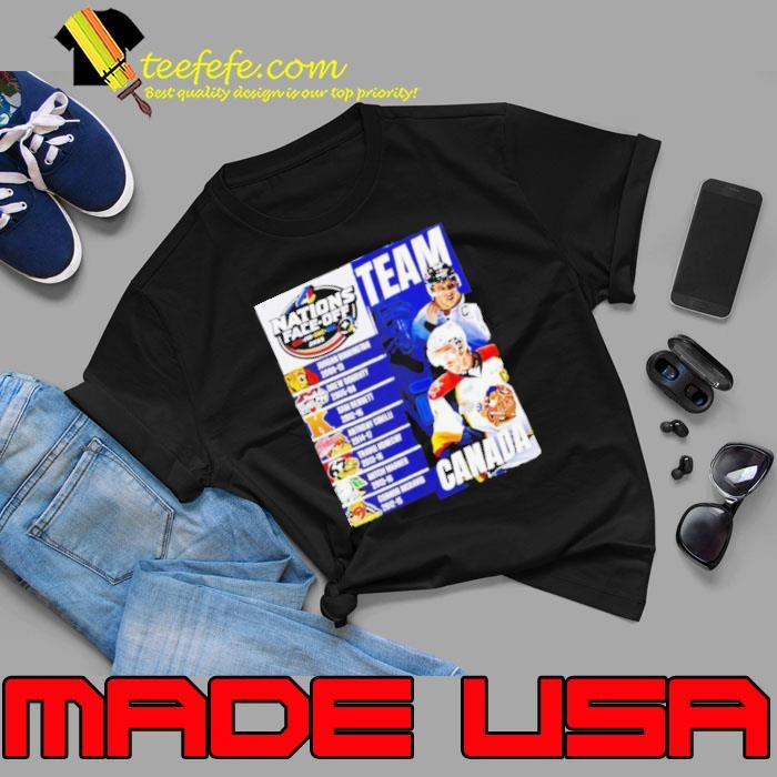 2025 4 Nations Face Off Can Fin Swe Usa team Canada Unisex