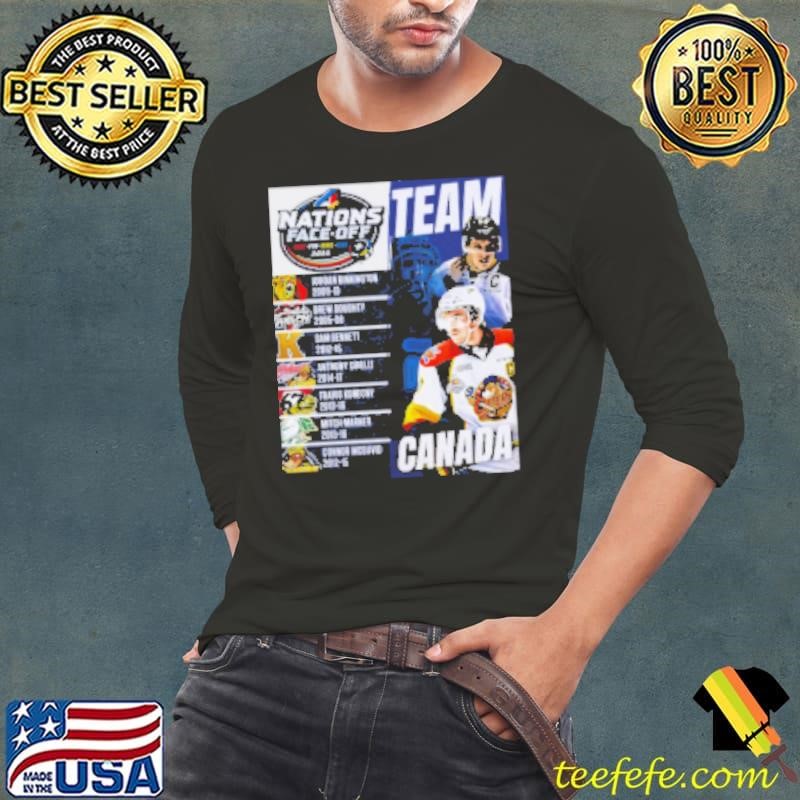 2025 4 Nations Face Off Can Fin Swe Usa team Canada graphic Long Sleeve Tee
