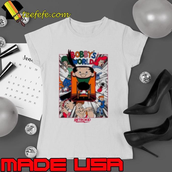 Bobby's World Animated Intro Retrokid Cartoon Ladies tee