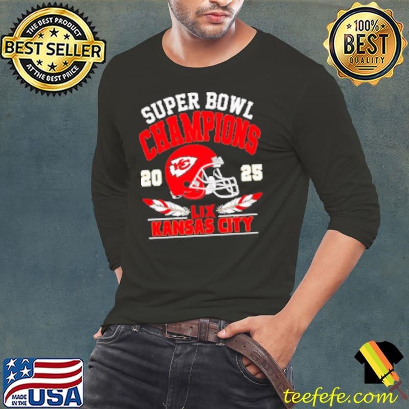 Chiefs Super Bowl Champions 2025 LIX helmet  Shirt
