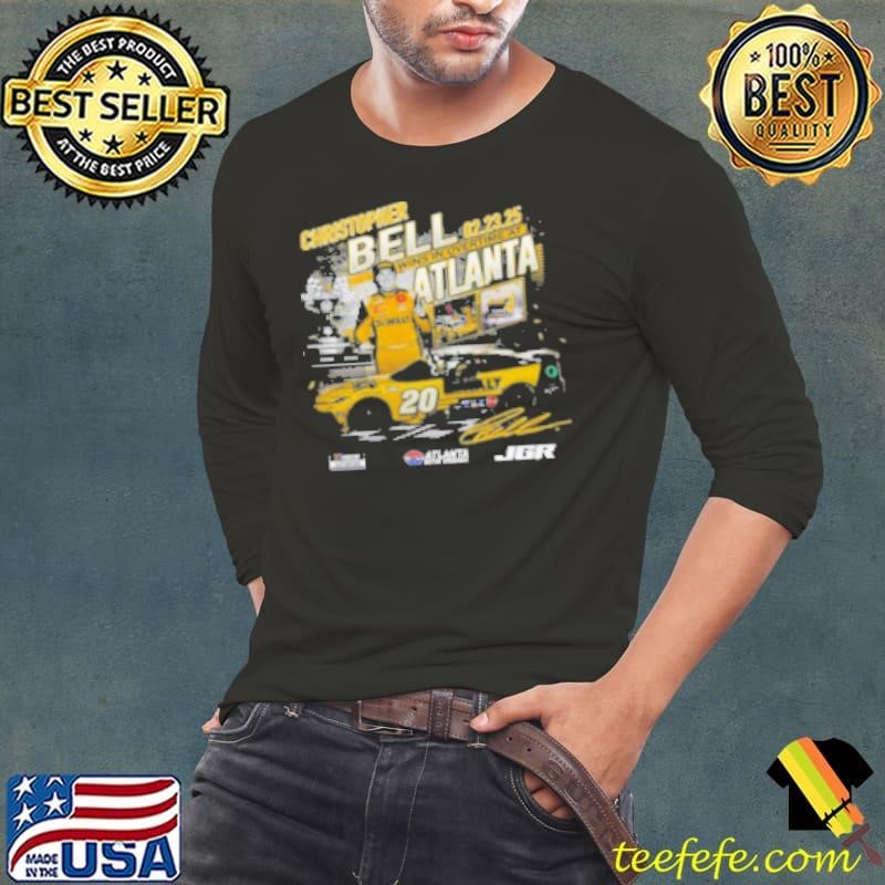 Christopher Bell Checkered Flag Sports Black 2025 Ambetter Health 400 Race Winner Long Sleeve Tee