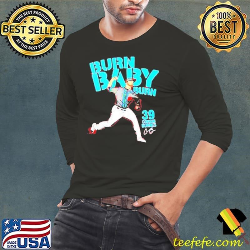 Corbin Burnes Burn Arizona Diamondbacks Burn Baby Burn Signature 39 Shirt