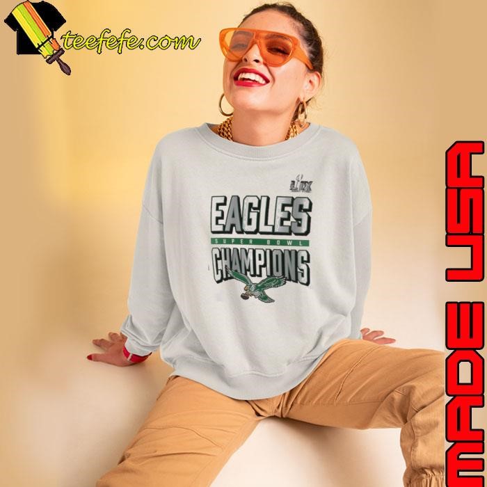 Cream Philadelphia Eagles Super Bowl LIX Champions Shirt