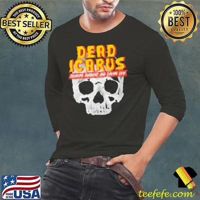 Dead Icarus Bearing Burdens And Saving Skin Skull Logo Shirt