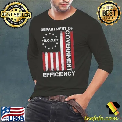Doge DOGE Department Of Government Efficiency Flag Shirt