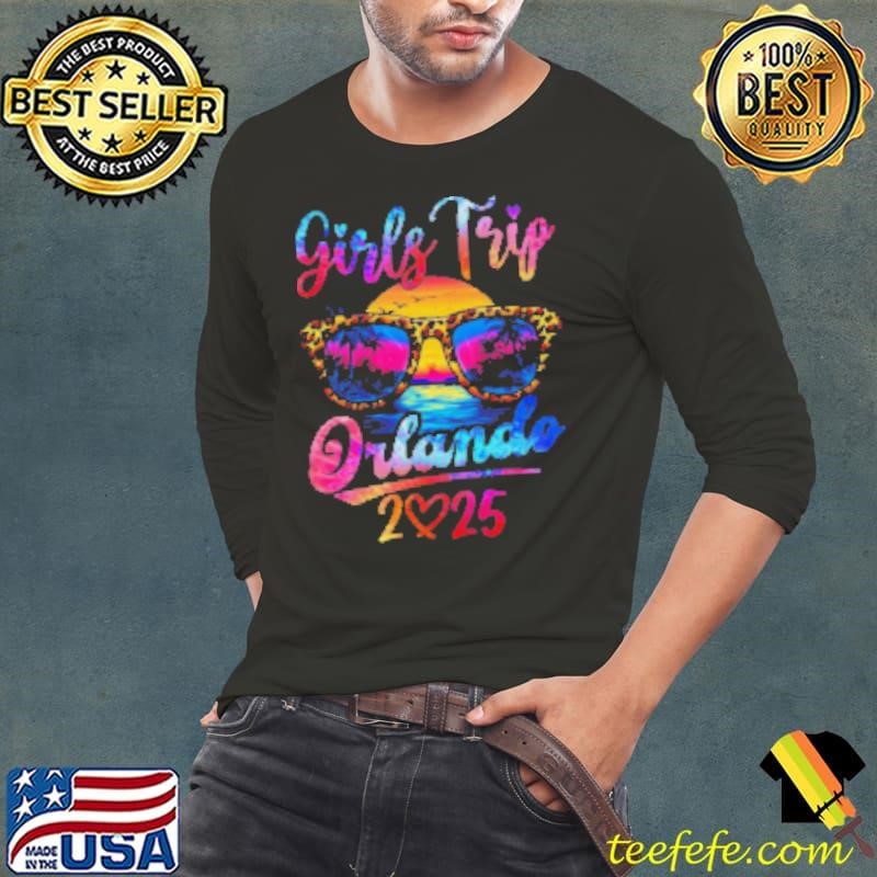 Girls Trip Orlando 2025 Matching Summer Vacation Women Long Sleeve Tee