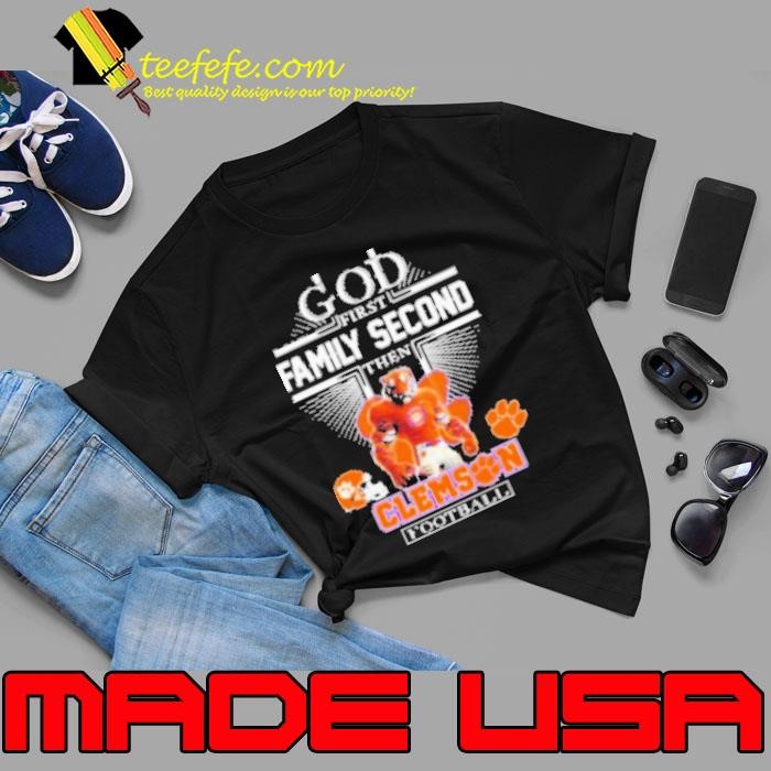 God First Family Second Then Clemson Tigers Football Mascot Helmet Unisex