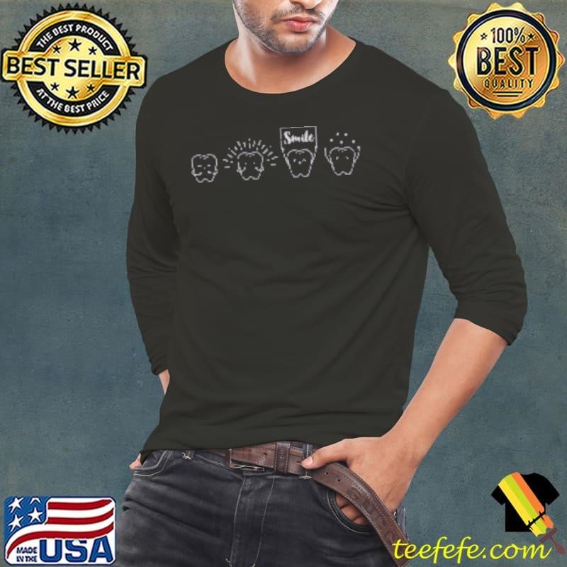 Happy Hygienist Dental Cute shithirt Long Sleeve Tee