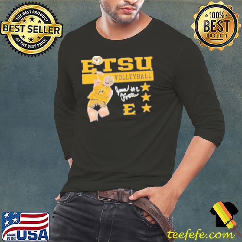 Jenna Forster ETSU Women’s Volleyball signature cartoon player Shirt